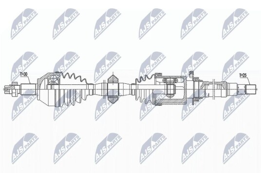 Nty Drivaksel NTY NPW AR 014