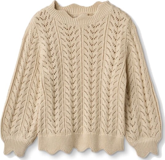Fliink Nova Pullover Knit Sandshell (110 / 5 år)