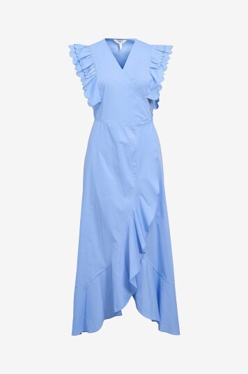 Object   Maxikjole objHope Papaya S/S Wrap Dress   Blå