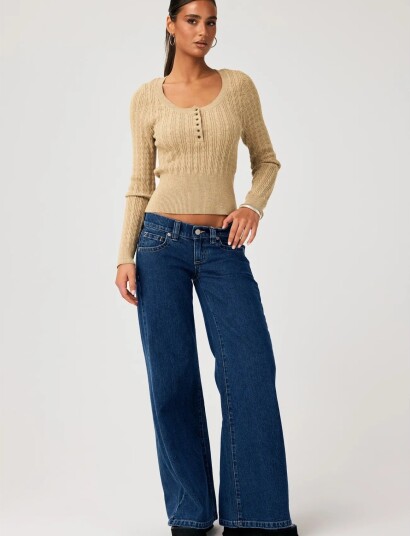 ABRAND 00 Super Low Wide Tall Taratara   Blue   23