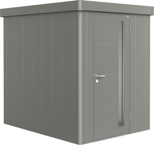 BIOHORT REDSKAPSBOD NEO 2A STD. DØR KVARTSGRÅ METALLIC