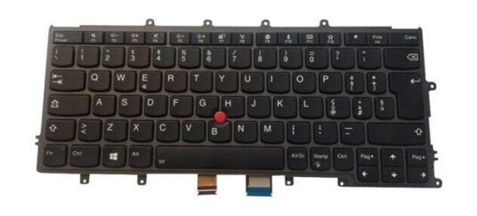Lenovo Lite-On - Brbart tastatur - til utskifting - Italiensk - Svart