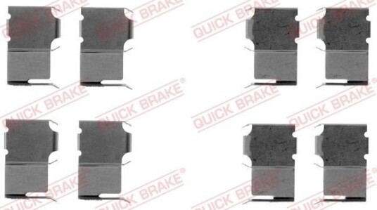 Tilbehørsett, skivebremse belegg QUICK BRAKE 109-1063