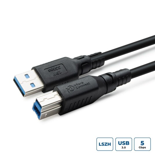 Microconnect USB 3.2 A B Gen 1 Cable Lszh,