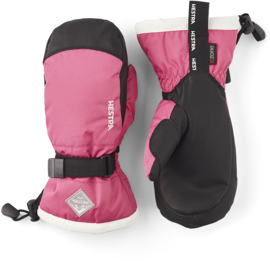Hestra Gauntlet CZone Jr. Mitt Fuchsia & ivory 6