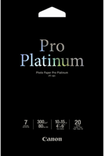 Canon Fotopapir Pro Platinum, 10x15 cm, 20 ark, 300g (PT-101) 2768B013