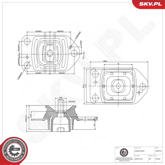 ESEN SKV 75SKV415 Motorfeste ESEN SKV 75SKV415 Motorfeste