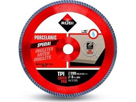Rubi Diamantkappeskive For Våtkapping TPI 200 Superpro 200 mm Rubi Diamantkappeskive For Våtkapping TPI 200 Superpro 200 mm