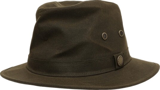 Barbour Barbour Crayton Wax Safari Hat OLIVE S