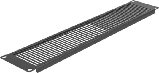 Delock Rackpanel Svart 2U 19" 66671