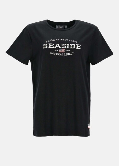 Nautical Tee Black 2xl  T Shirts