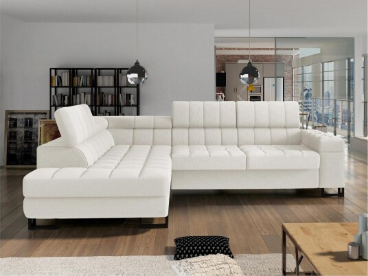 Warwick Sovesofa Med 3 Seters Sjeselong Hvit