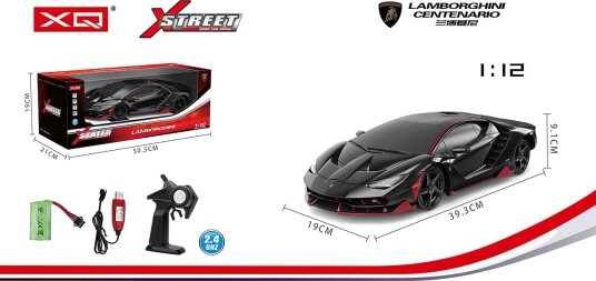 Lamborghini Radiostyrt Bil 1:12, Svart