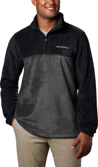 Columbia Montrail Columbia Men's Steens Mountain Half Zip Black/Grill, Black, Grill, S