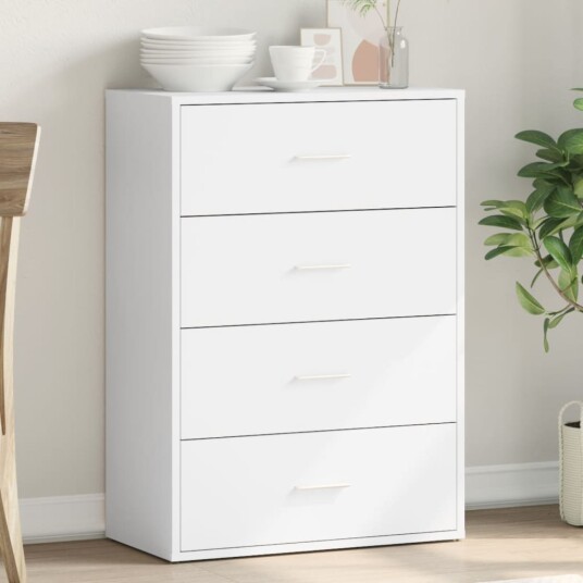 Skjenk hvit 60x31x84 cm konstruert tre Skjenk hvit 60x31x84 cm konstruert tre