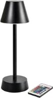 Lampe Led Zelda Ø10,3Xh32cm Med Fjernkontroll Svart   6 Stk./Kartong