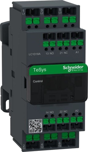 Schneider Electric Kontaktor Deca 18A 3P 48V AC Snap-in, LC1D18AE7