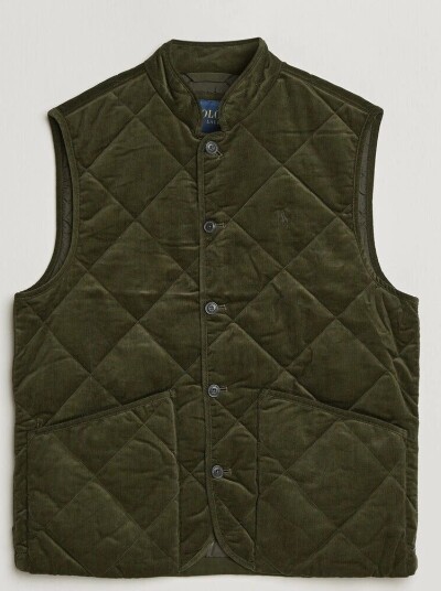 Polo Ralph Lauren Quilted Corduroy Vest Company Olive Polo Ralph Lauren Quilted Corduroy Vest Company Olive