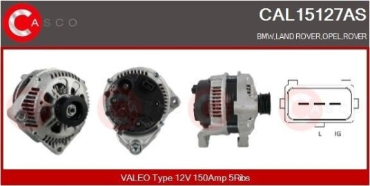 CASCO CAL15127AS Dynamo
