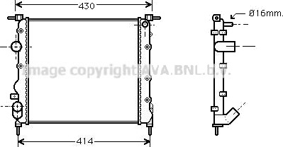 PRASCO RTA2261 Radiator motorkjøling