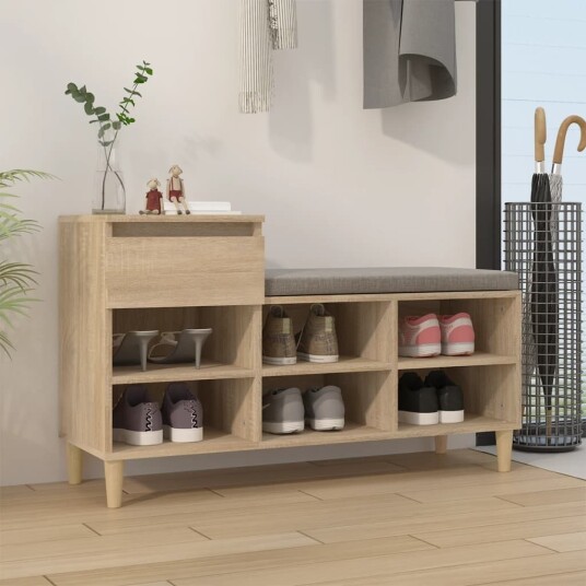 Skoskap sonoma eik 102x36x60 cm konstruert tre Skoskap sonoma eik 102x36x60 cm konstruert tre