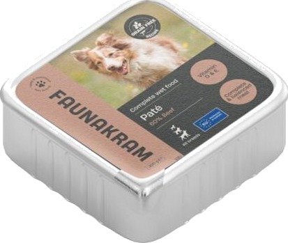 Faunakram våtfôr Pate Til Hund Fôr Og Våtfôr Kjæledyr Hjem & Fritid Oksekjøtt 300 G