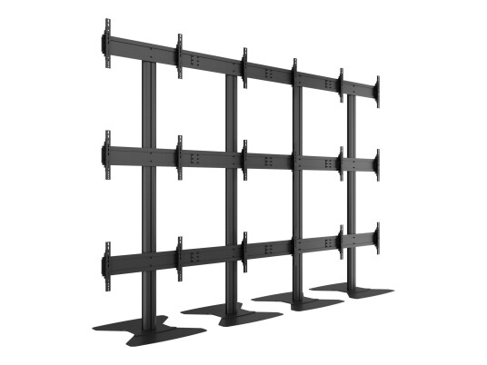 Multibrackets M Public Video Wall Stand 9-Screens - stativ - for 3x3 videovegg - svart