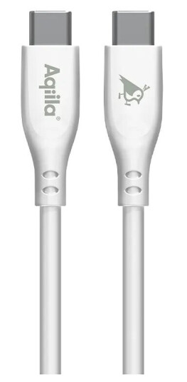 Aqiila Cablebird CS11 USB-C Kabel 60W Silikon 1m Hvit Aqiila Cablebird CS11 USB-C Kabel 60W Silikon 1m Hvit