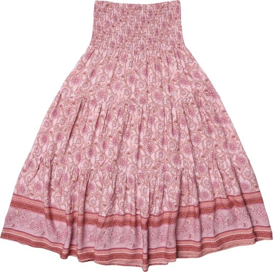 Grunt Grjazmi Print Skirt Pink 152