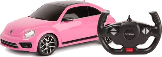 Rastar 1:14 Radiostyrt Volkswagen Beetle Rosa med Firehjulstrekk