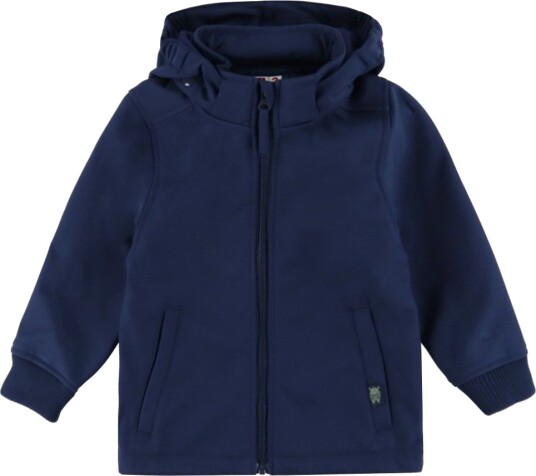 DYR Cph Softshell Jakke Dyreliv Navy m. Neshorn DYR 2 år (92) Softshell Blå