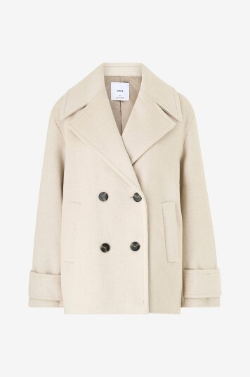 Mango Ullkåpe Goya Beige