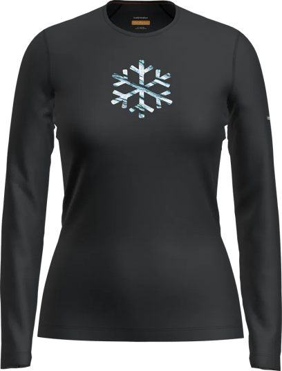 Icebreaker 200 Oasis LS Crewe W"s black M