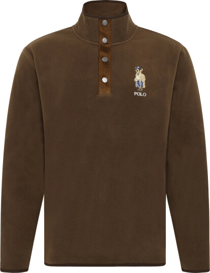 Polo Ralph Lauren Poly Fleece Knt Sweatshirt Brown M