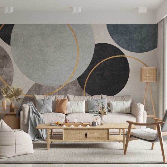 Tapet Moderne Geometriske Sirkler Tapet Moderne Geometriske Sirkler