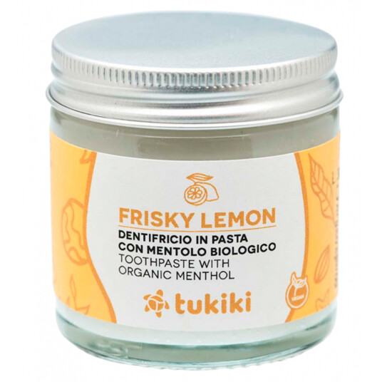 Naturlig tannkrem Tukiki Frisky Sitron Organic Menthol Naturlig tannkrem Tukiki Frisky Sitron Organic Menthol