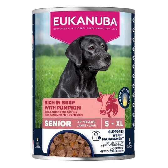 Eukanuba Hunde Våtfor Senior Storfe med Gresskar 400g Eukanuba Hunde Våtfor Senior Storfe med Gresskar 400g