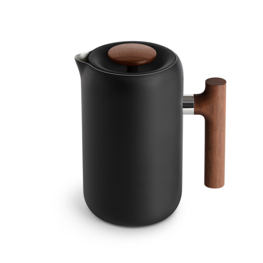 Fellow Clara French Press - Matte Black + Walnut Fellow Clara French Press - Matte Black + Walnut