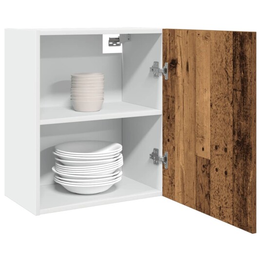  Hengende skap gammelt tre 50x31x60 cm konstruert tre 8721158436320