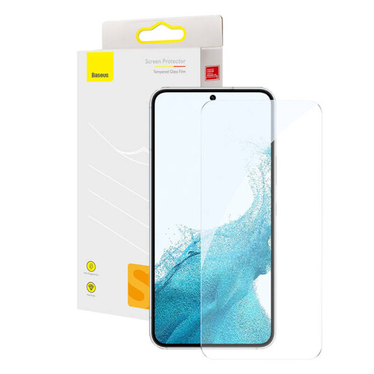 Baseus Herdet Glass Skjermbeskytter for Samsung S23 - Høy Hardhet og Riperesistent Baseus Herdet Glass Skjermbeskytter for Samsung S23 - Høy Hardhet og Riperesistent