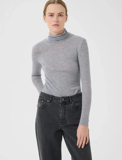 Gestuz Niniagz Wool Rollneck Noos - Grey - S