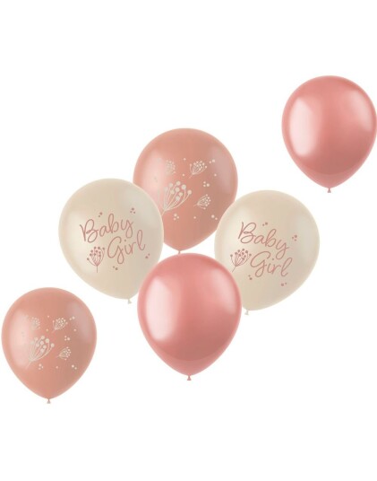 6 stk 33 cm Miks Ballonger Baby Girl