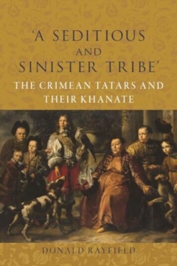 ¿A Seditious and Sinister Tribe¿ ¿A Seditious and Sinister Tribe¿