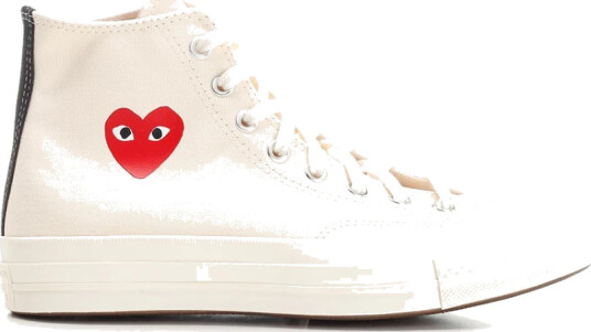 Comme des Garçons Play Herre Sko Hvit 39 1/2 EU, Comme des Garçons Play Herre Sko Hvit 39 1/2 EU,