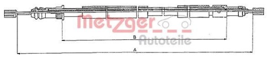 Metzger Tautrekk parkeringsbrems METZGER 10.6026