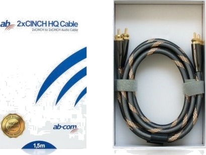 Abcom-Kabel Ab Hq 2Xcinch 1,5 M Abcom-Kabel Ab Hq 2Xcinch 1,5 M