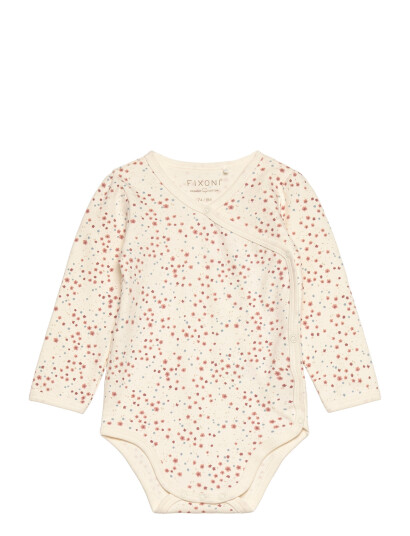 Fixoni Wrap Body Ls W.aop - Cream - 74 Fixoni Wrap Body Ls W.aop - Cream - 74