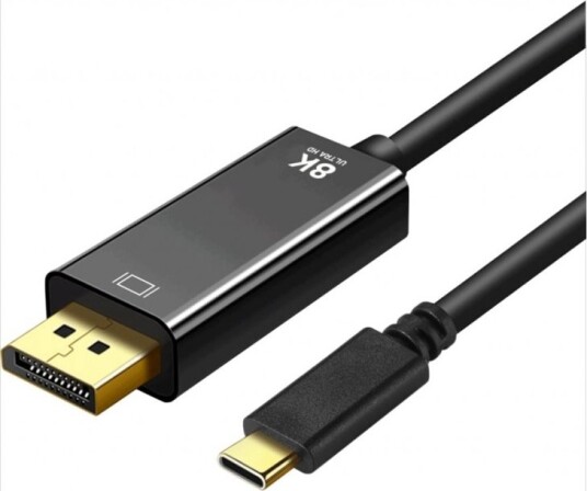Art Adapterkabel Usb C Hann Til Displayport Hann Displayport 1.4 1.8 M 4K 120 Hz Støtte 8K 60Hz Støtte