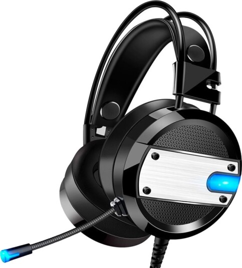XO GE-02 Gaming Headset med LED (3,5mm) Sort