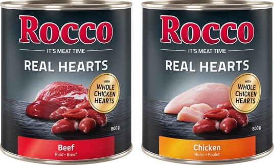Rocco Real Hearts 12 X 800 G Miks Storfekjøtt & Kylling